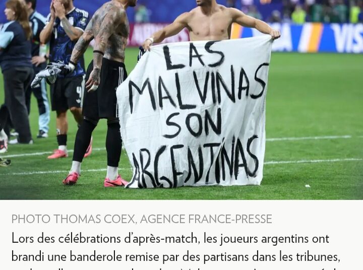 International : Londres réclame une enquête de la FIFA contre l&rsquo;Argentine après une banderole sur les Malouines.