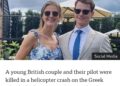 British couple on honeymoon killed in helicopter crash on Greek island