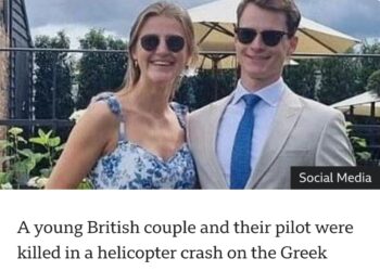 British couple on honeymoon killed in helicopter crash on Greek island